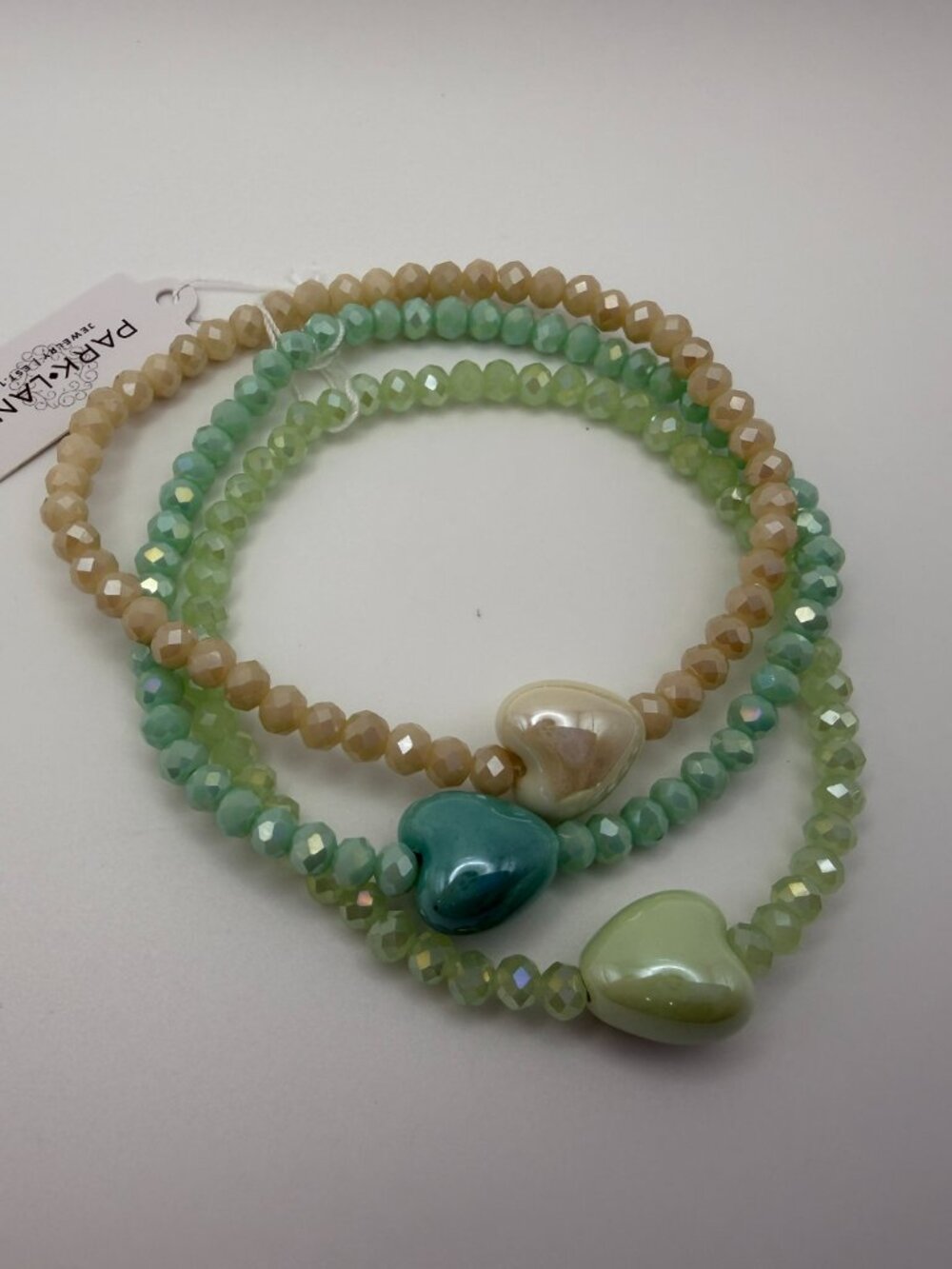 Three Stretch Heart Bracelets - Picture 2 of 2